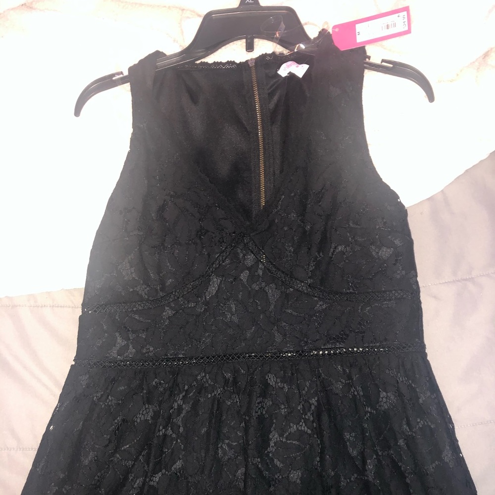 black lace dress